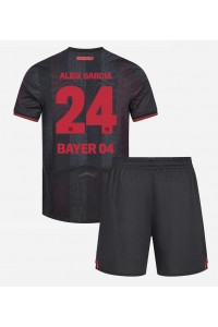 Fotbalové Dres Bayer Leverkusen Aleix Garcia #24 Dětské Domácí Oblečení 2025-26 Krátký Rukáv (+ trenýrky)